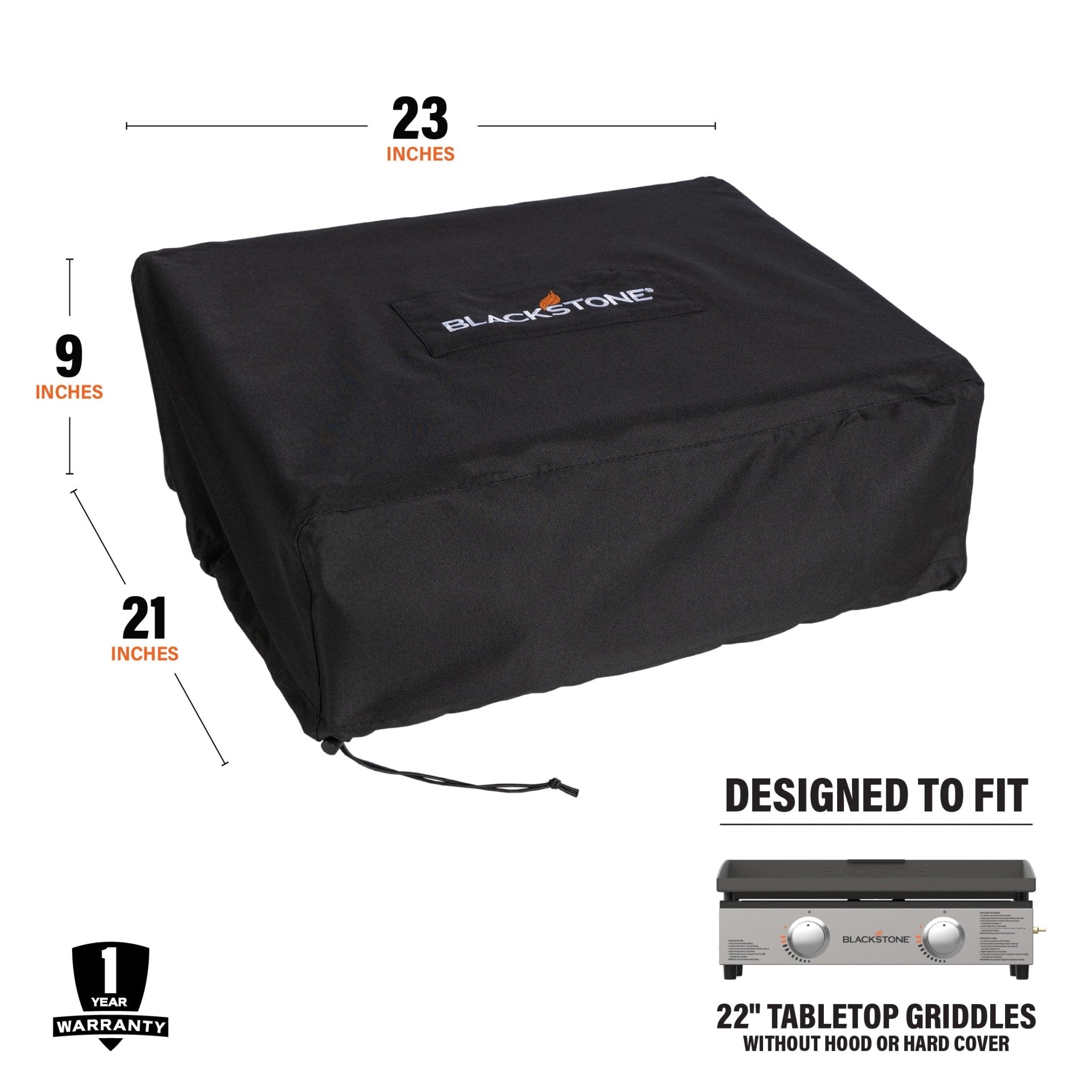 22" Tabletop Griddle Cover