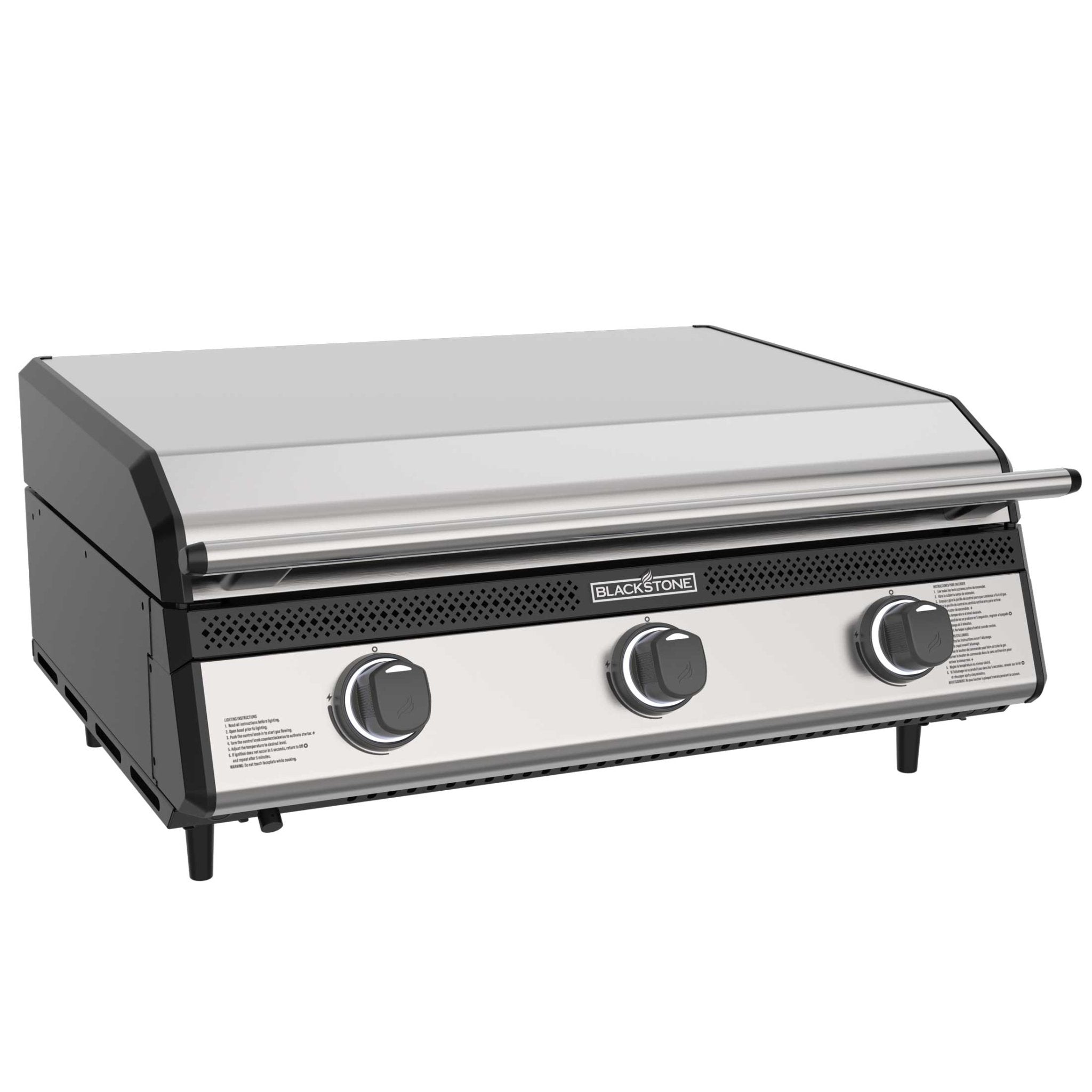 28" Deep Kitchen Griddle in Stainless Steel w/Hood