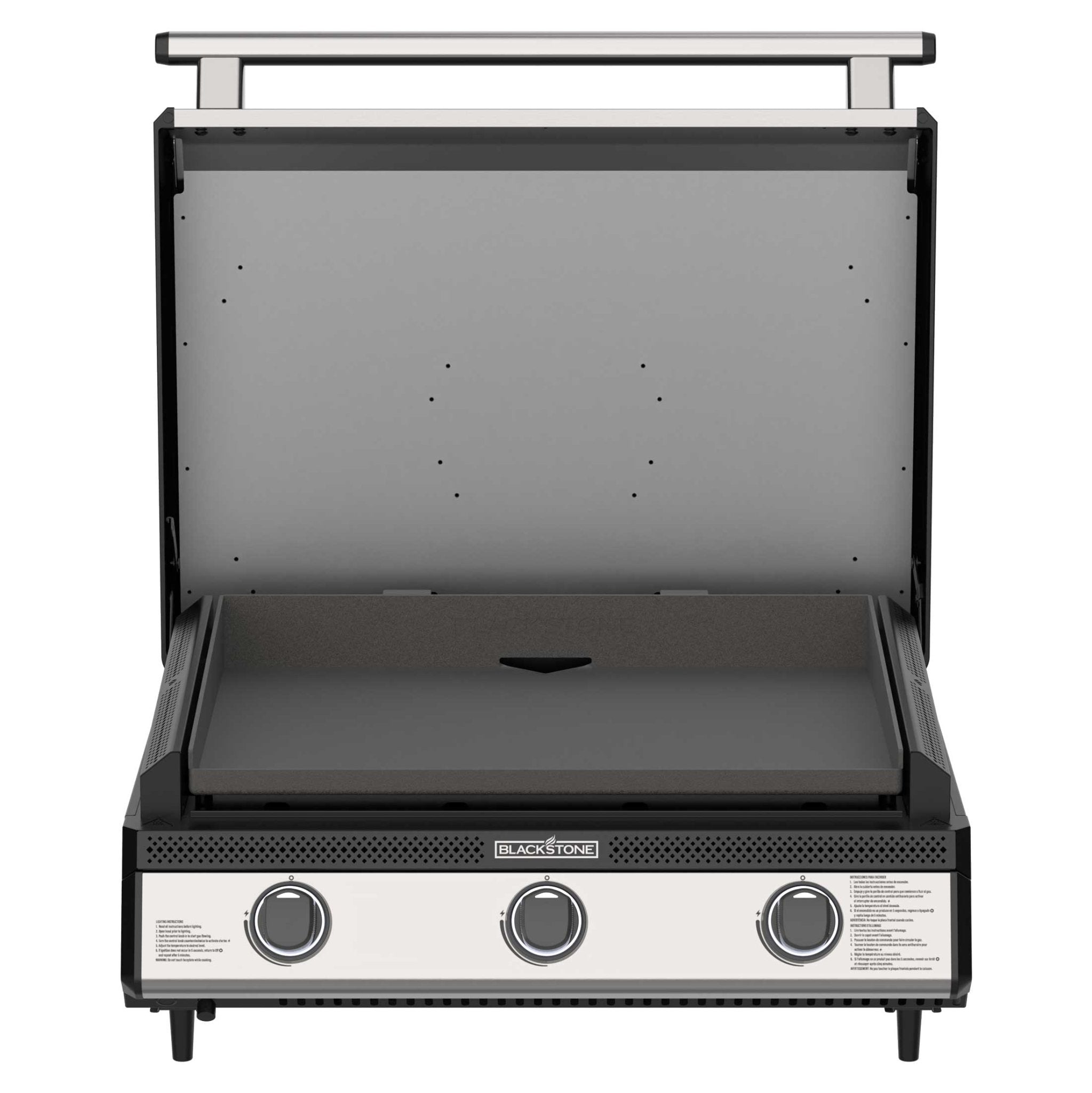 28" Deep Kitchen Griddle in Stainless Steel w/Hood