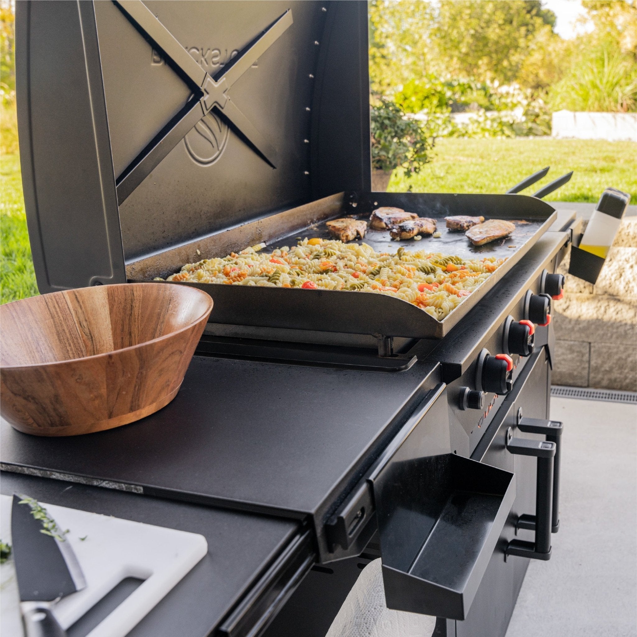 Iron Forged 36” Griddle with Cabinet