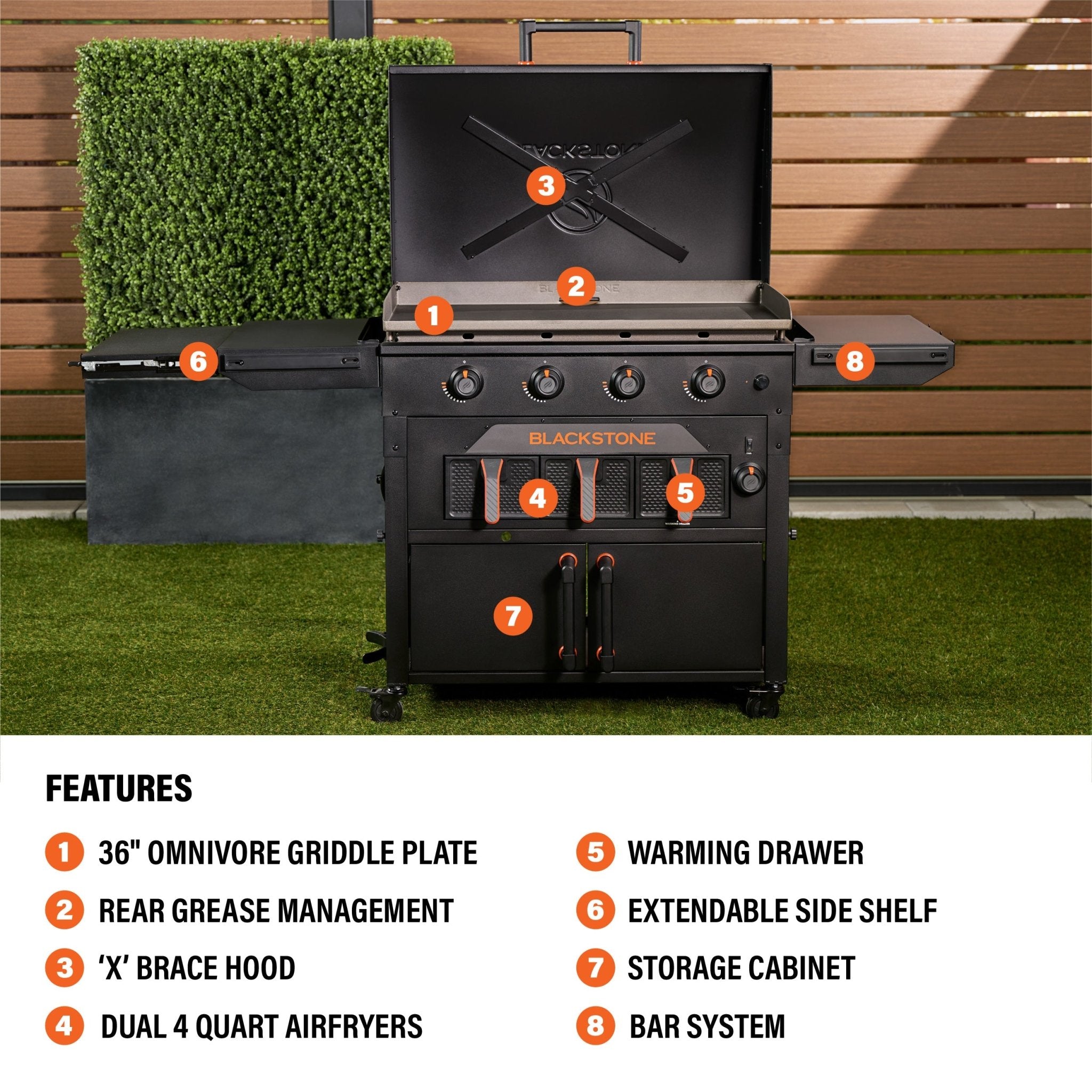 36” Griddle Airfryer Combo (Natural Gas)